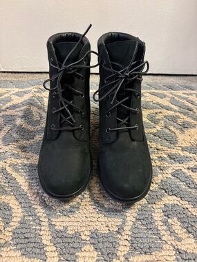Timberland Women's Black Lace-Up Ankle Boots